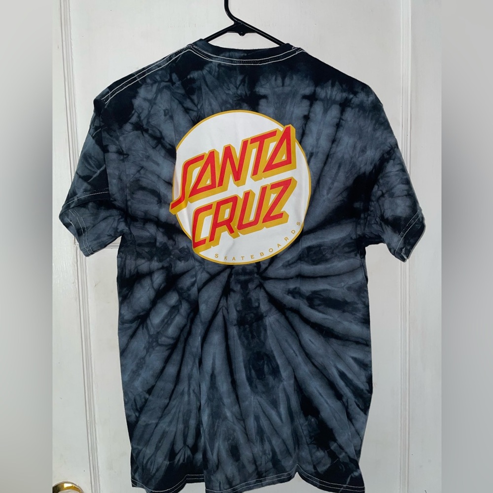 Black Tie Dye Santa Cruz T-Shirt